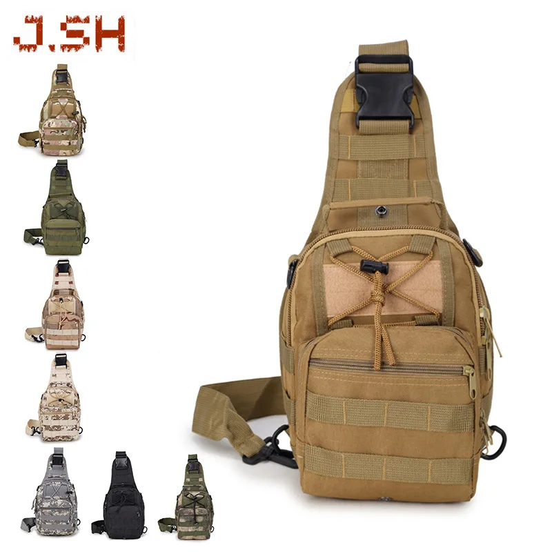 

Мужская тактическая нагрудная сумка, военные сумки на плечо для рыбалки, пешего туризма, треккинга, спорта, альпинизма, рюкзак для кемпинга ...