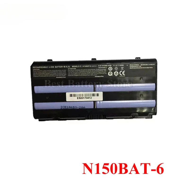Фото Аккумулятор для ноутбука HC N150BAT-6 для Clevo N150BAT-6 N170SD N150SD N151SD N155S 6-87-N150S-4292, случайный цвет №1