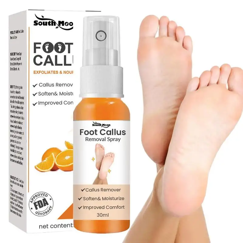 

Foot Exfoliator Spray 1.01oz Foot Care Callus Remover Mild And Non-irritating Feet Exfoliation Remover Orange Oil For Home