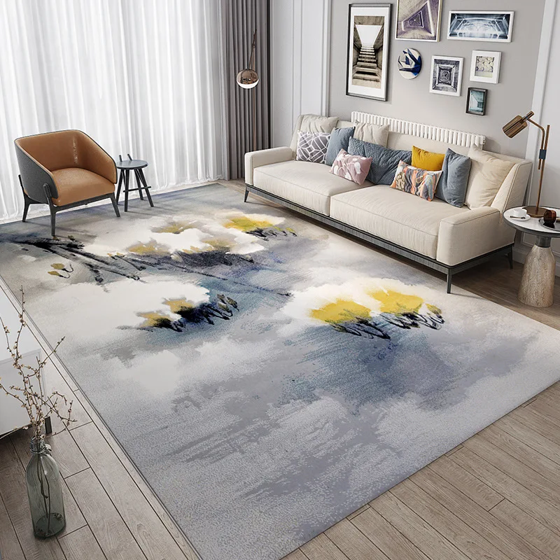 

New Chinese Simple Modern Light Luxury Carpet Room Living Room Sofa Coffee Table Bedroom Bedside Full Of Household Carpet