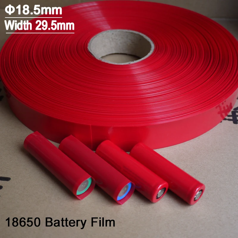 

20/100/500pcs 18650 Lipo Battery Wrap PVC Heat Shrink Tube Precut Width 29.5mm x 72mm Insulated Film Protect Case Pack Sleeving