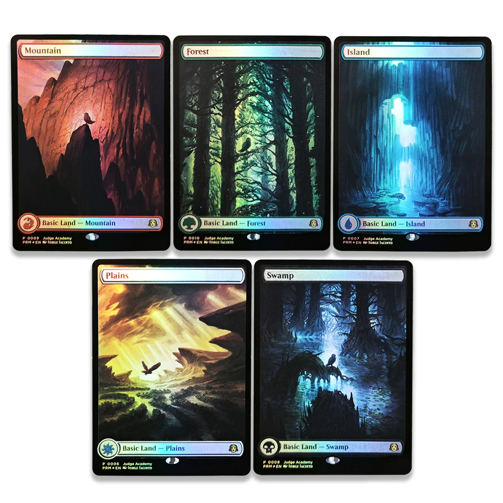 Фото Коллекционные карты TCG: Редкие магические фольгированные карты для игр (Пружины/Леса/Горы/Острова/Поля) — Игрушки, Хобби, Коллекционные товары, Подарки №1