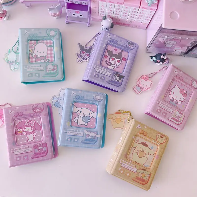 

Kawaii Diy альбом аниме My Melody Cinnamoroll Hellokitty 3 "idol фотоальбом Органайзер книга карточка зажим фото девочка подарок
