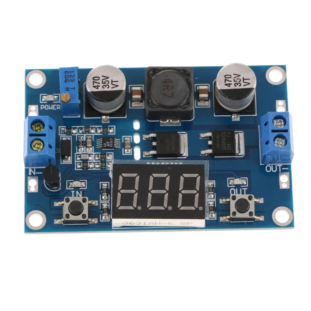 

3-35V to 3.5-35V Adjustable Step-up DC Converter Voltage Digital LED Display