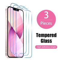 3pcs tempered glass for iphone x xr xs max 12 13 mini se screen protector on iphone 13 12 11 pro max protective glass