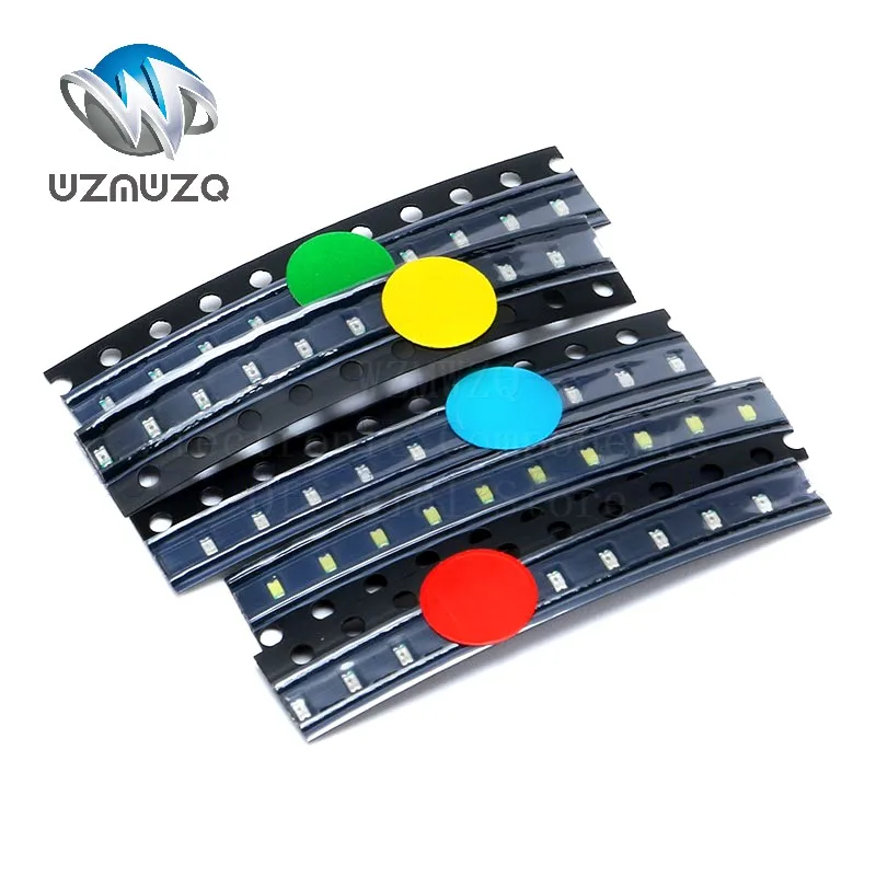 3000 шт. светодиод 0805 SMD белый красный желтый изумрудный зеленый синий фиолетовый