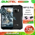 Смартфон OUKITEL WP12 Pro защищенный, 4 Гб + 64 ГБ, IP68, Восьмиядерный процессор MT6762D, Android 11, экран 5,5 дюйма HD +, 4000 мА  ч, мобильный телефон дюйма, NFC