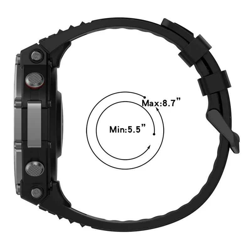 Фото Силиконовый ремешок для умных часов Amazfit T-rex 3 A2322, спортивный браслет для Huami Amazfit T rex3 с инструментом для снятия ремешка №3