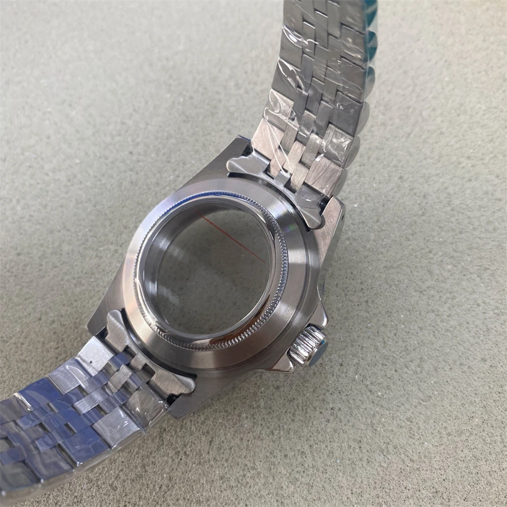 Nice 39.5mm Stainless Steel Retro Watch Case Strap 120 Clicks Unidirectional Bezels Sapphire Glass Case for NH35 NH36 Movement