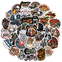 50 motorcycle harley graffiti stickers personality fashion helmet skateboard bumper electric car stickers car stickers