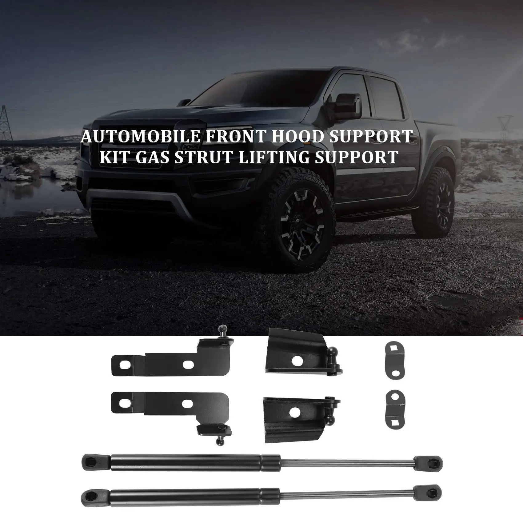 

Car Front Bonnet Hood Cover Support Kit Gas Struts Lift Support for Nissan Frontier Navara D40 2004-2018 for Pathfinder (R51)