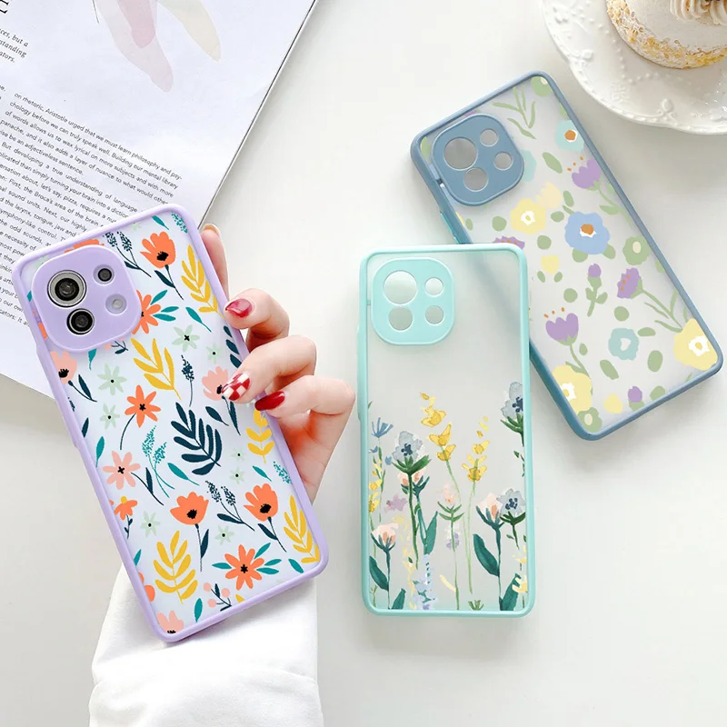 

Flower Case For Huawei P20 Pro Shockproof Funda P30 P40 Lite Y9 Prime Y6 2019 Honor 50 20 10X Lite 9A 9C 9X 8A 8X P Smart Cover