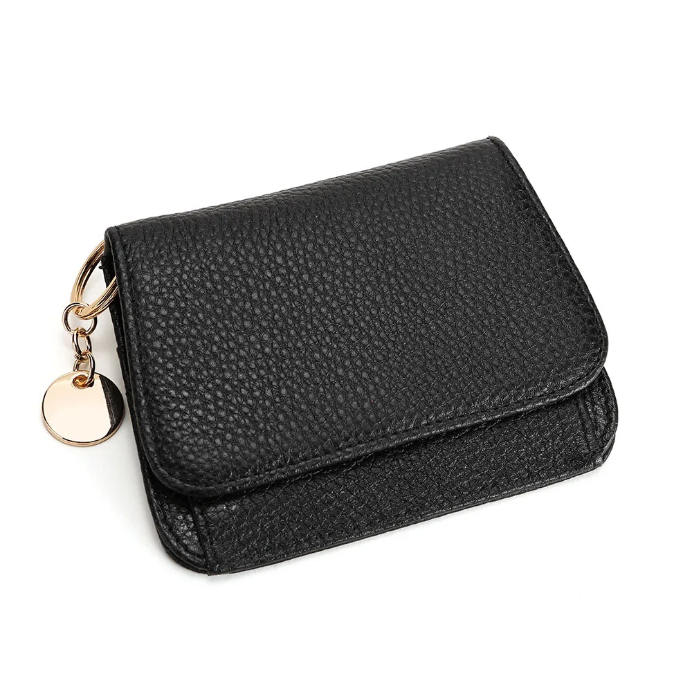 Rfid Leather Ladies Wallet Short 2022 New Hot Sale Cowhide Small Card Bag Zipper Small Coin Purse