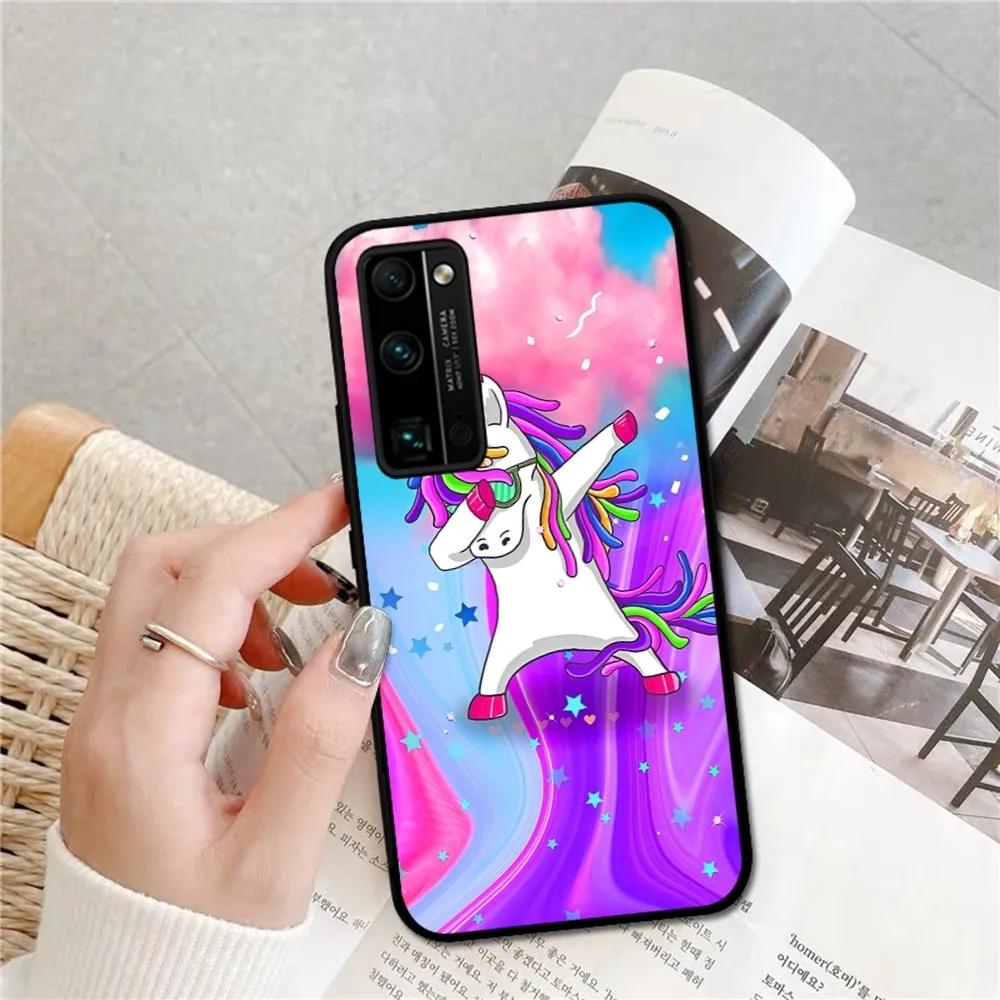 Чехол для телефона с рисунком единорога Huawei Honor 10 lite 9 20 7A 9X 30 50 60 70 pro plus мягкий