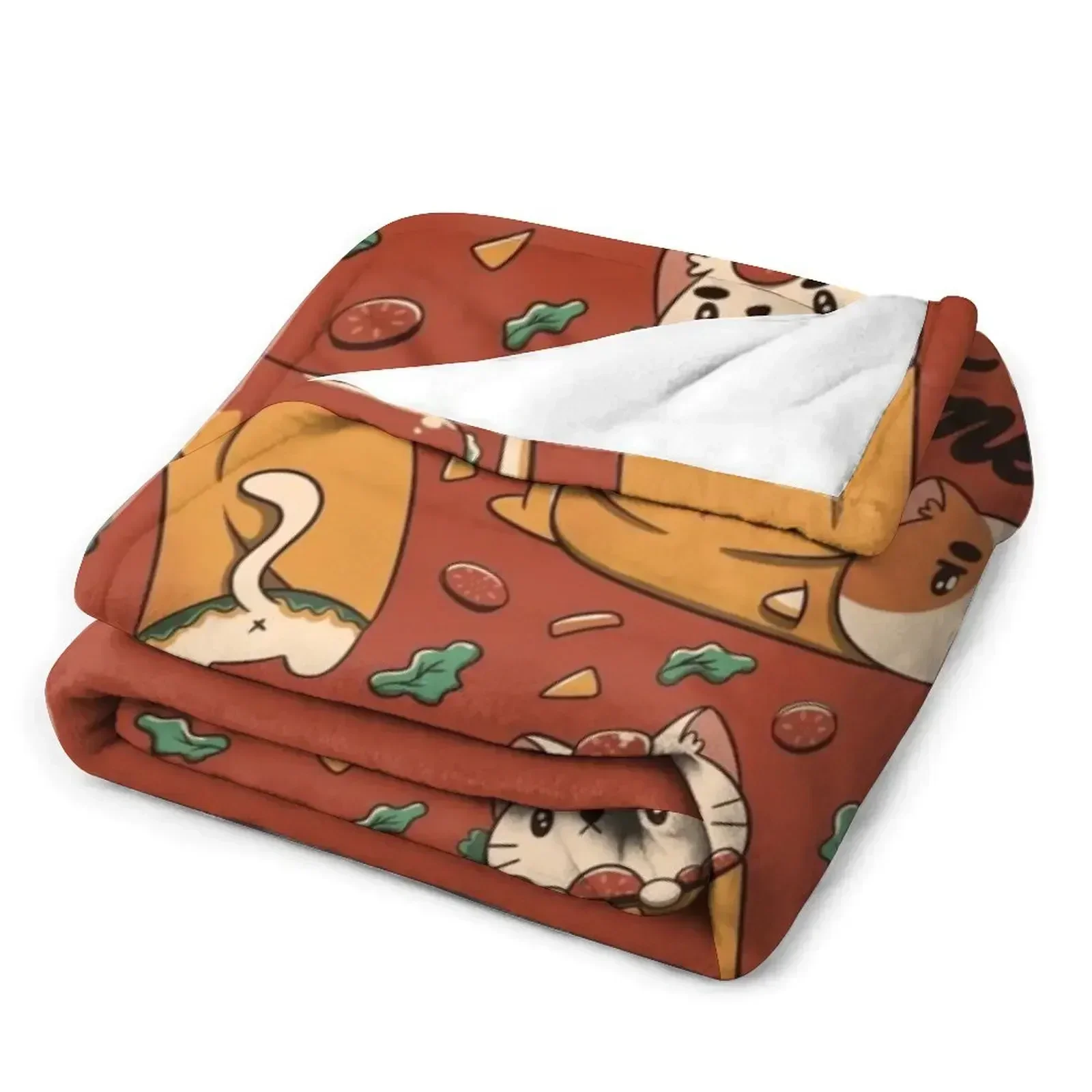 Purritos Time Burrito Cat Забавная мексиканская еда от Tobe Fonseca Плед Модные диваны Роскошные