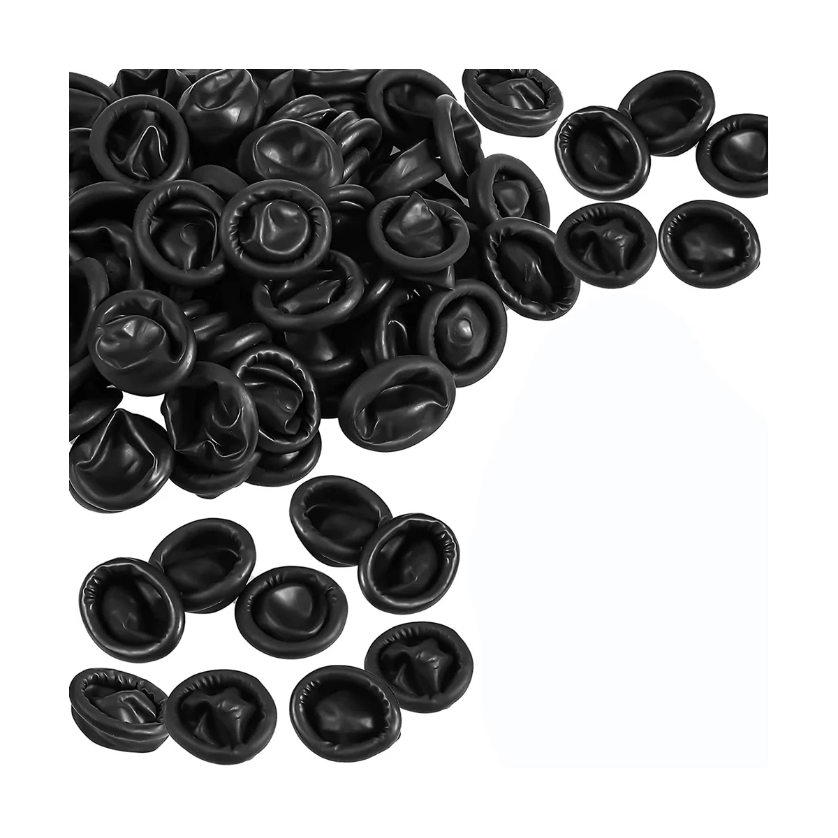 

800 Pcs Disposable Latex Finger Cots Protective Fingertips Gloves Black Anti Static Finger Cots Rubber Finger Sleeves
