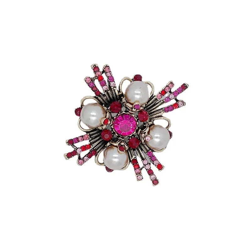 Брошь женская EASYA с жемчугом со стразами на праздник украшение для платья | Броши