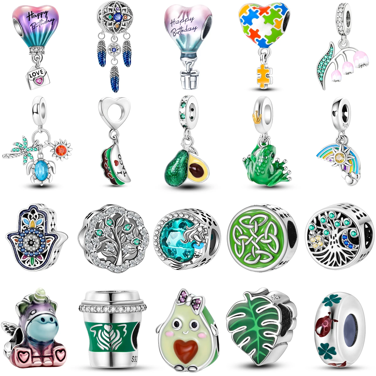 Подвеска из серебра 925 пробы для браслета Pandora