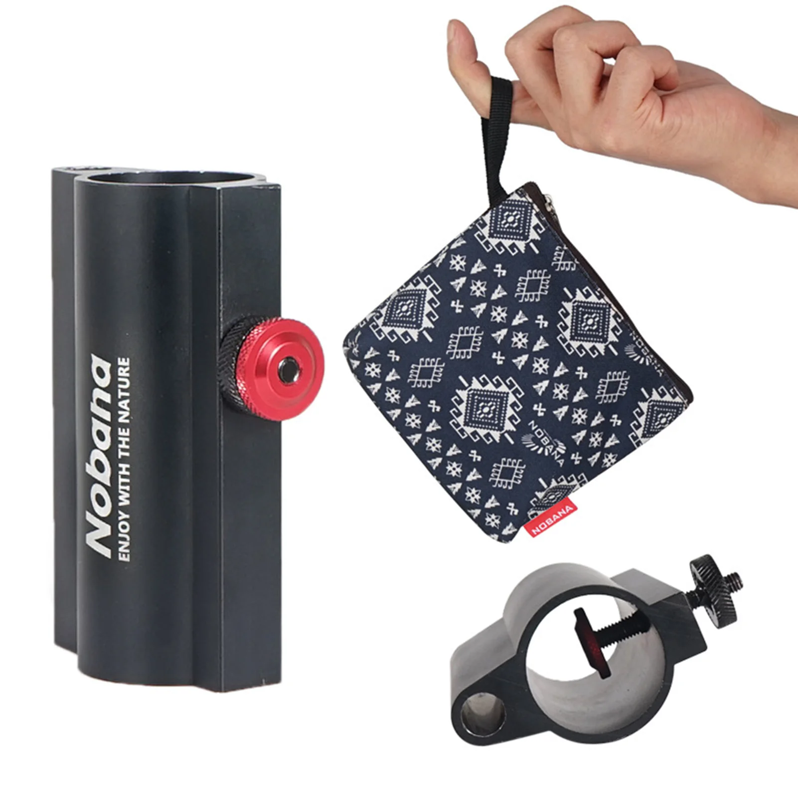 

Awning Rod Holder Outdoor Camping Canopy Rod Fixator Reinforced Windproof Camping Awning Fixed Tube With Bag Portable Tent Pole