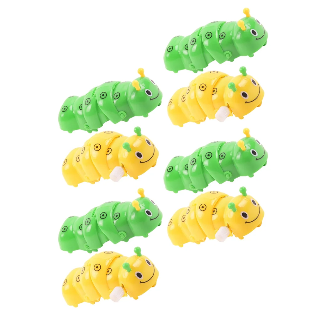 

8Pcs Wind-Up Toys Children Clockwork Caterpillar Plaything (Random Color)