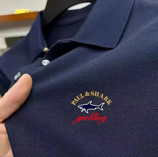 Мужская крутая и популярная легкая роскошная рубашка поло модный корейский