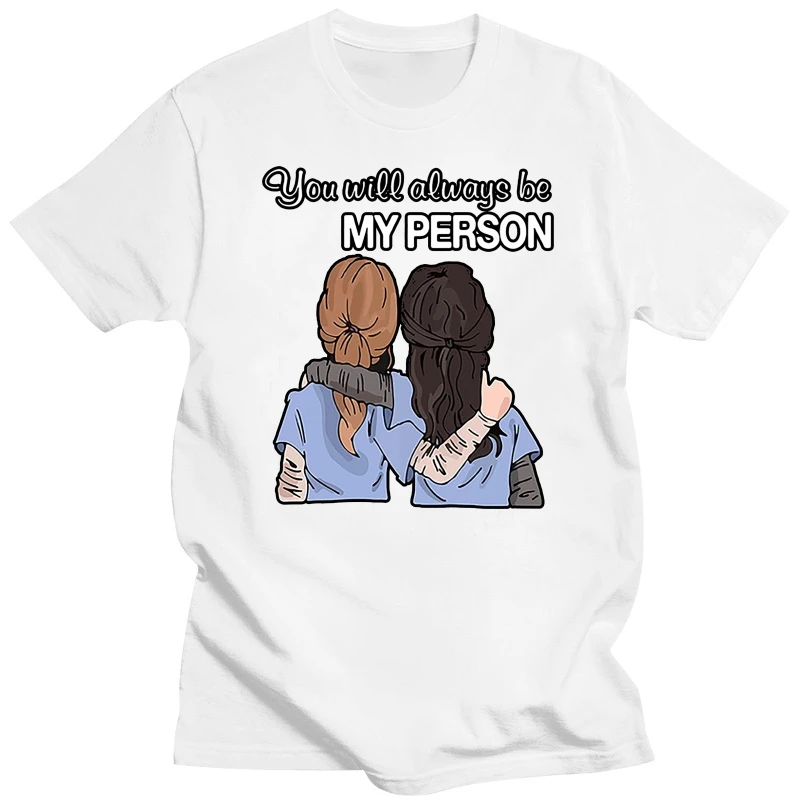 Grey&amprsquoS Anatomy You Will Always Be My Person Meredith Серая черная футболка S-3XL Новейшая модная