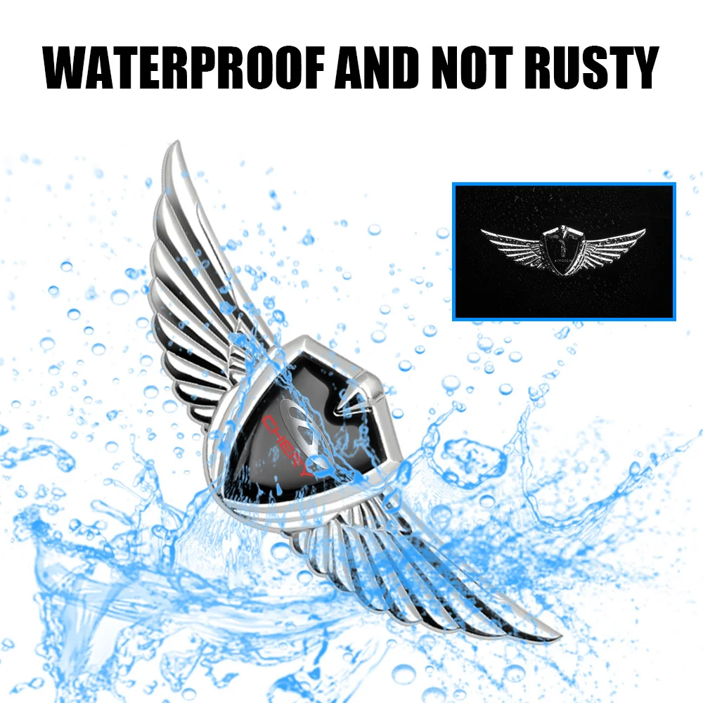 1 шт. автомобильные аксессуары 3D металлический корпус крылья багажника боковые