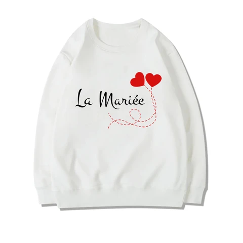 Свитшот с французским принтом для девичника EVJF, одежда для свадебной команды, свидетельницы невесты, подружки невесты