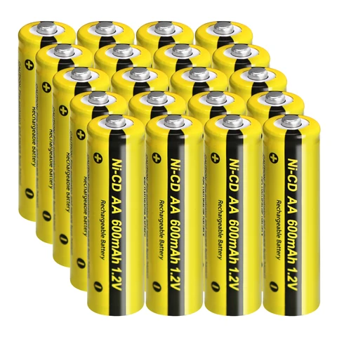 Pkcell 1.2V AA 600mAh NICD аккумулятор для солнечного света