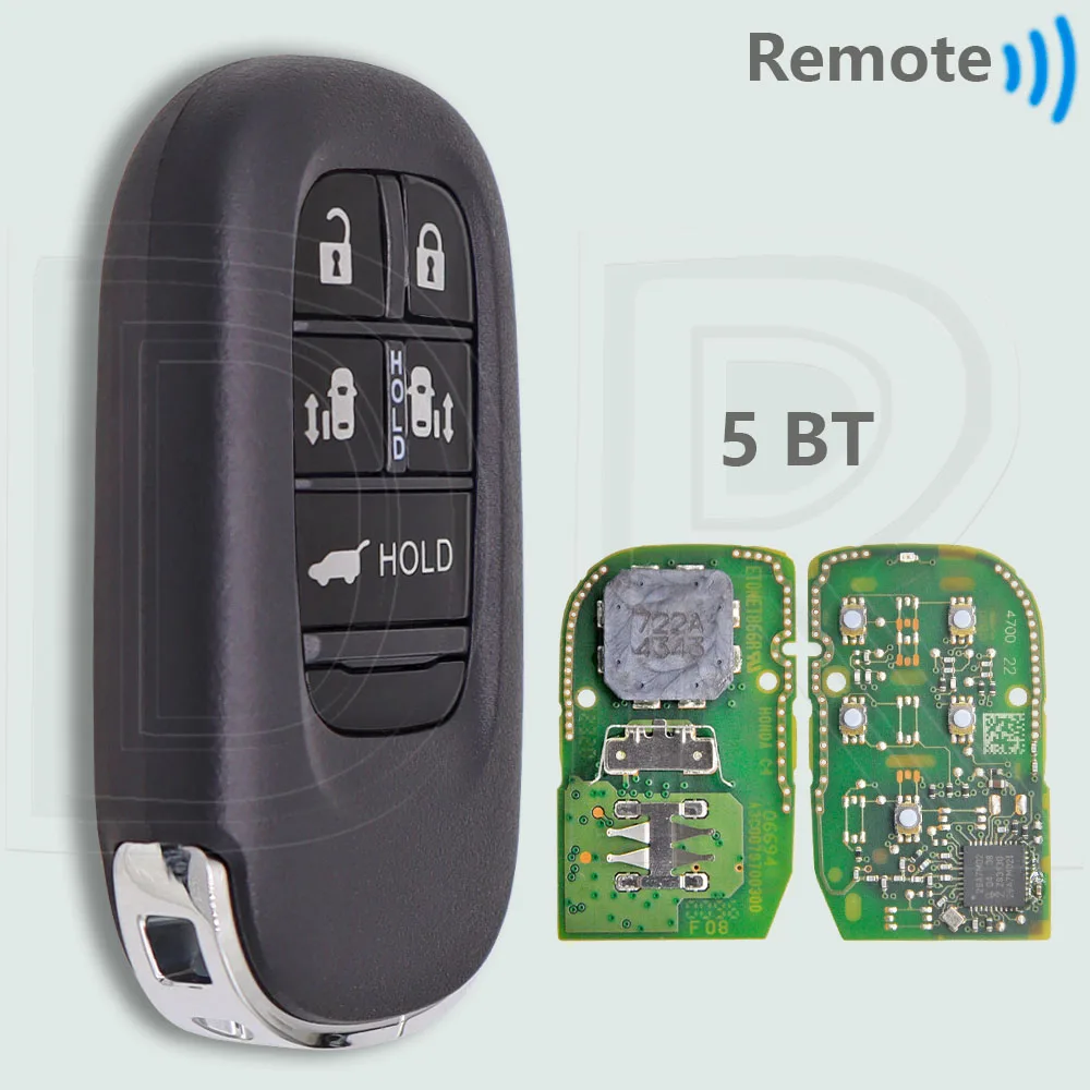 DR оригинальный чип PCB 4A 313,8/433 МГц бесконтактный автомобильный дистанционный ключ KR5TP-4 для Honda Accord HRV FIT XRV ZRV Odyssey Civic CR-V