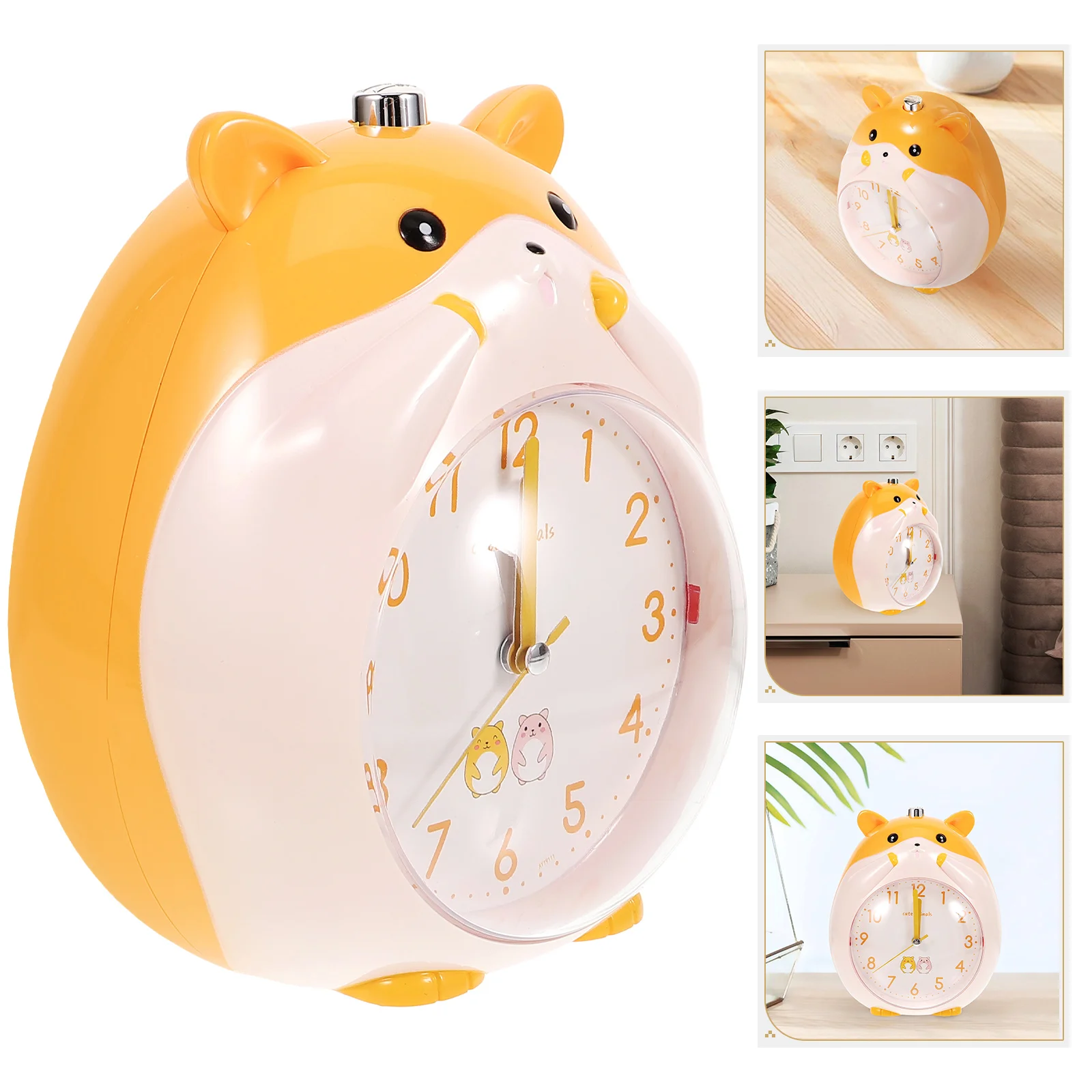 

Vosarea Kids Alarm Clock Cartoon Chicken Alarm Clock Night Light Silent Alarm Clock for Kids Room Decoration Chidren Birthday