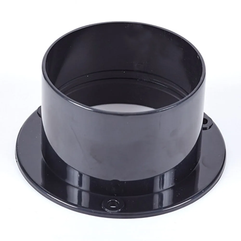 

Flange Connection Straight Pipe Round Shape Wall-mounted 1PC 75mm ABS Air-Ducting Connection Black Corrosion Resistance Brandnew