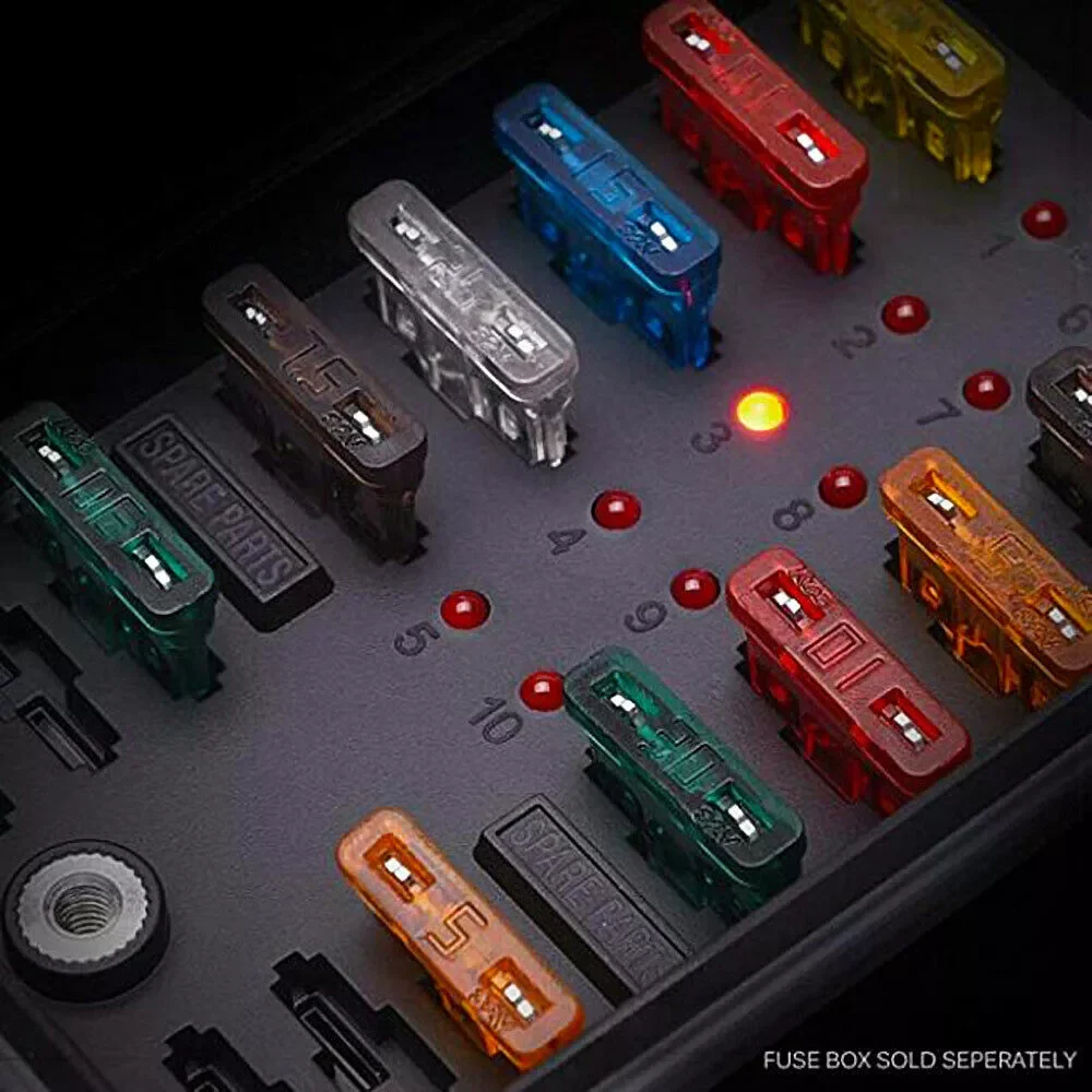 

Assortment Of Car Fuses 11mm + 19mm 2-35A Flat Fuses Car Fuses Electrical Connectors Wire Cable Splice Kit