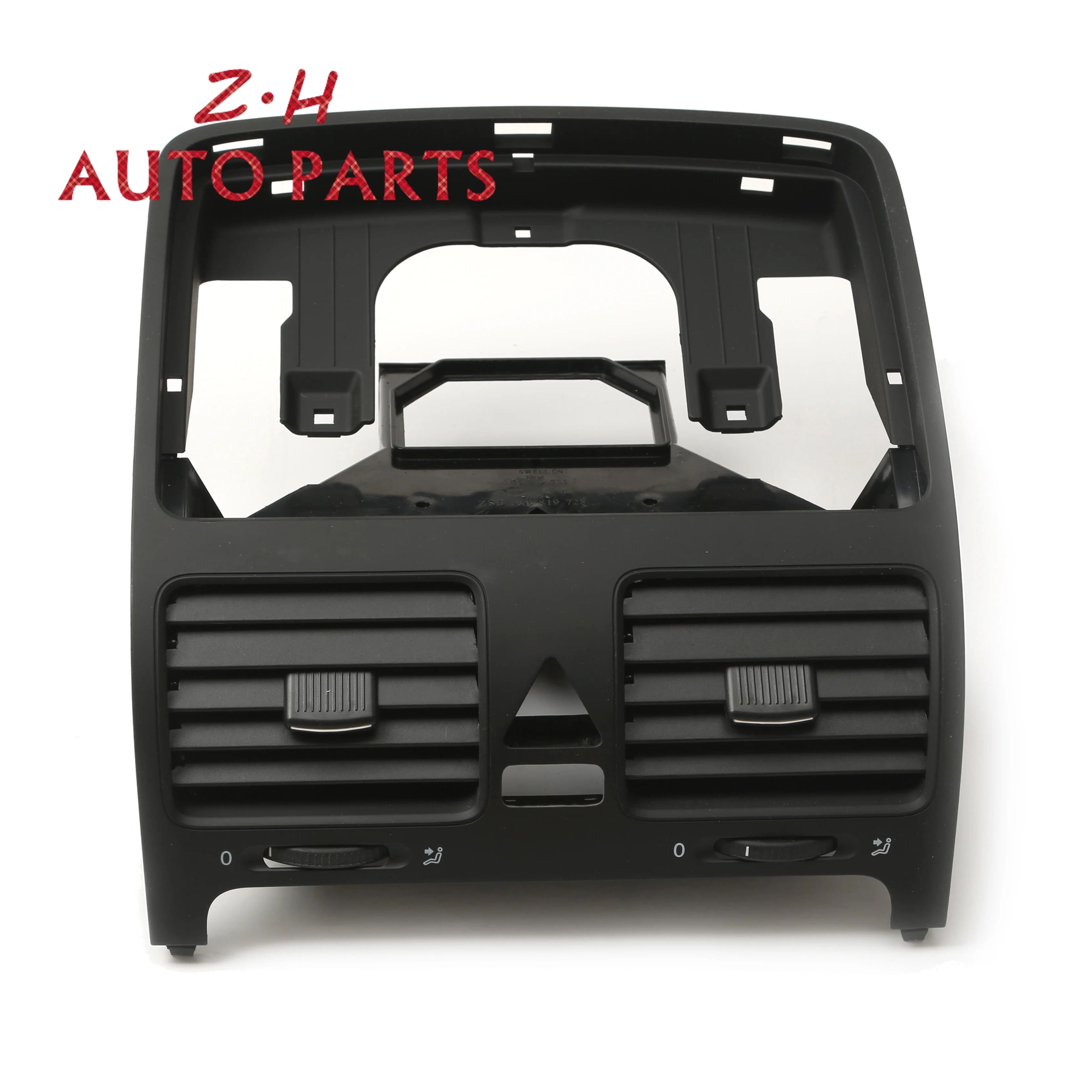 Черная передняя панель центральный воздуховод 1K0 819 728 H для VW Jetta MK5 Golf Rabbit 2006-2009