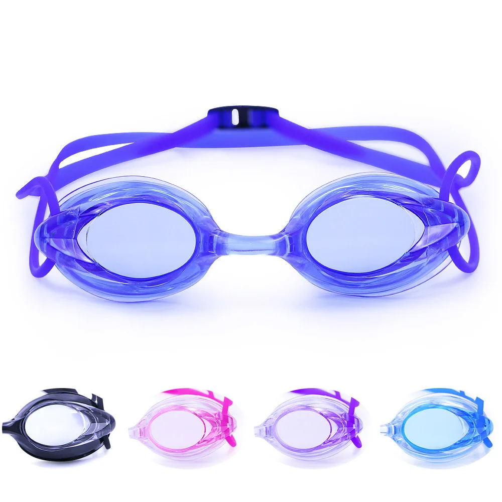 Comfortable Silicone children's Swimming Goggles Solid Color Waterproof anti-fog high-definition children's Swimming Goggles