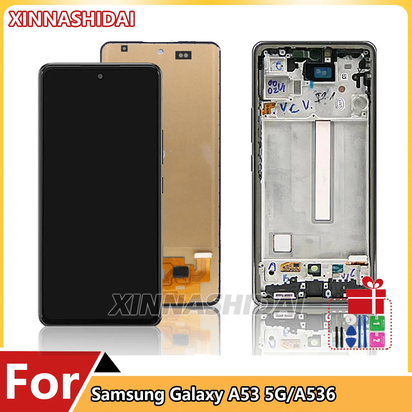 Тест 6 5 ''для Samsung A53 5G LCD A536U A536B A5360 панель дисплея стеклянный сенсорный экран