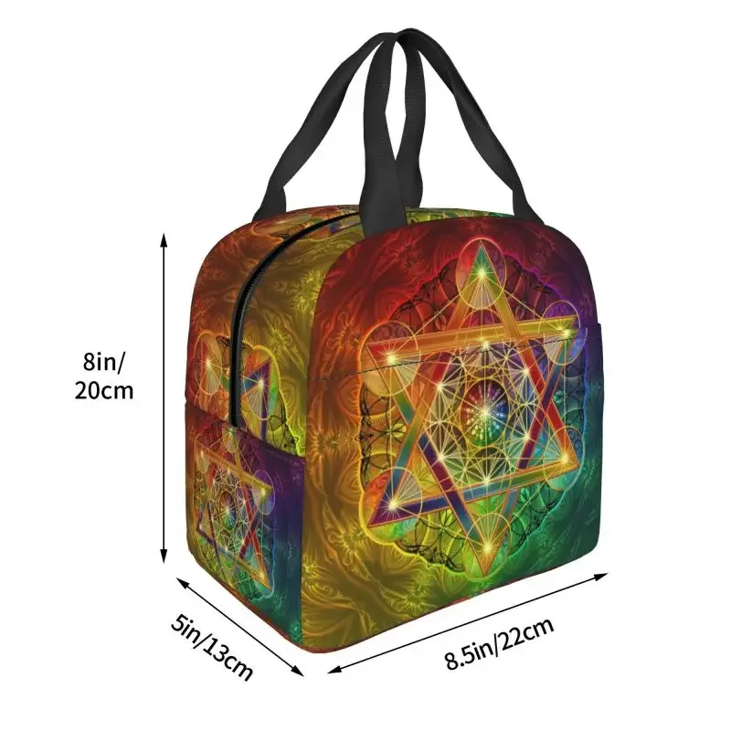 Термоизолированные сумки Metatron's с меркабой и цветочным рисунком жизни