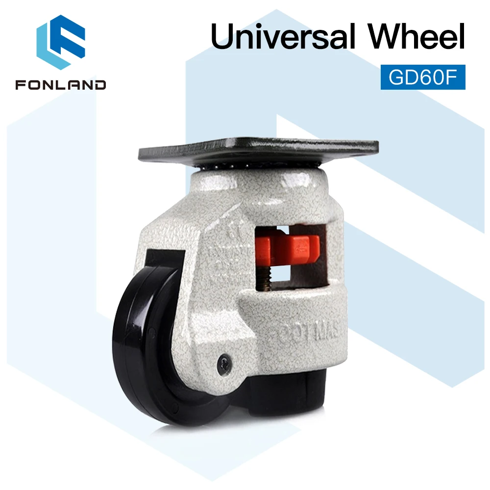 FONLAND Universal Wheel GD60 for CO2 Laser Cutting & Engraving Machine High Quality Thick Aluminum Shell Rubber Seat Roller