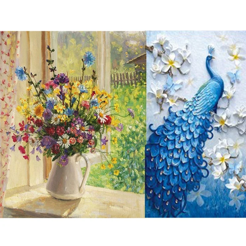 

Алмазная живопись, Набор для творчества, вышивка крестиком по номерам, алмазная живопись «сделай сам», алмазная вышивка, животное, павлин