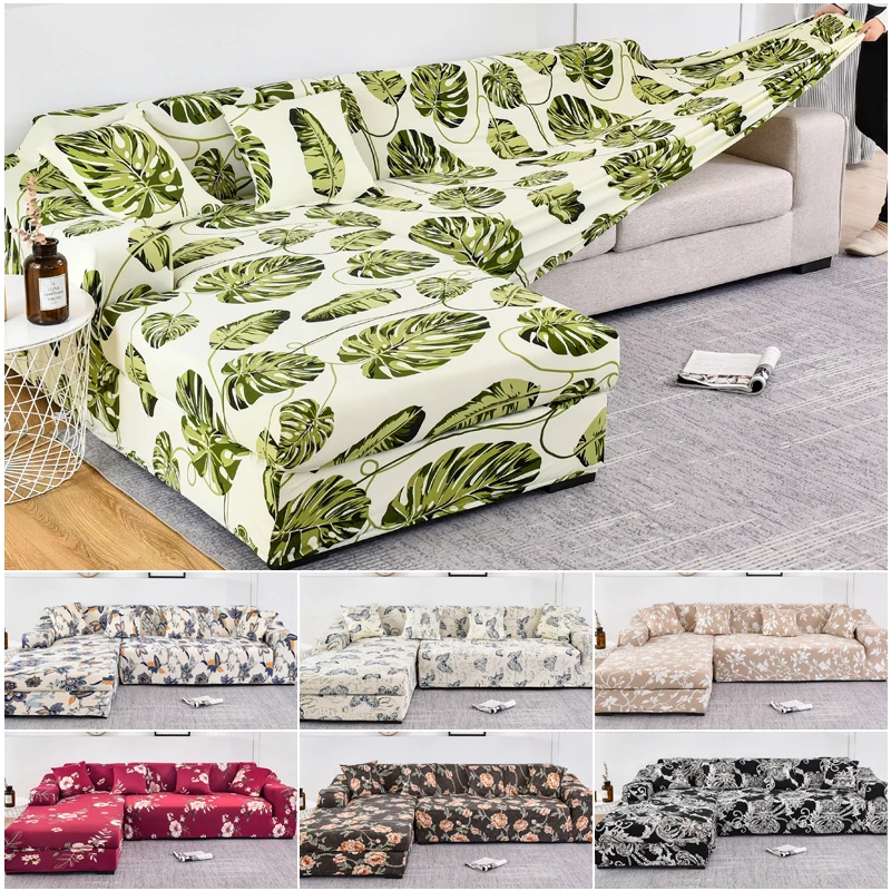 

L-shape Sofa Covers for Living Room Elastic Slipcovers Couch Cover Stretch Sofa Corner Sofa Cover Sofa Covers for Living Room