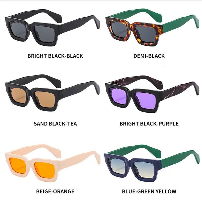 OVOYAN 2023 небольшая оправа Квадратные Солнцезащитные очки Мужские Винтажные