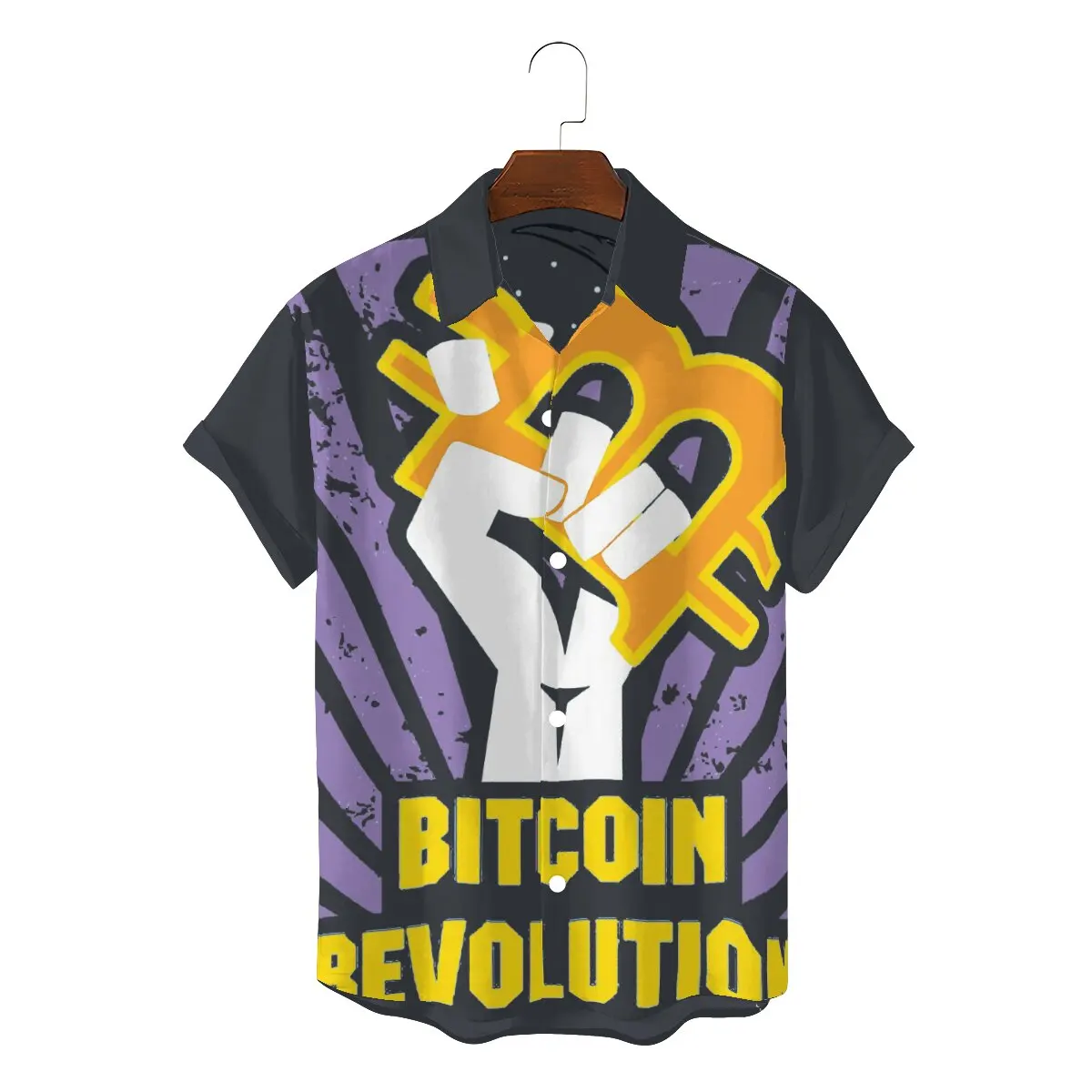 

Bitcoin Cryptocurrency Meme Newest Hawaii Shirt for Men Revolution Crypto Art Square Neck 3D Shirt Hip Hop Gift Clothes Tops