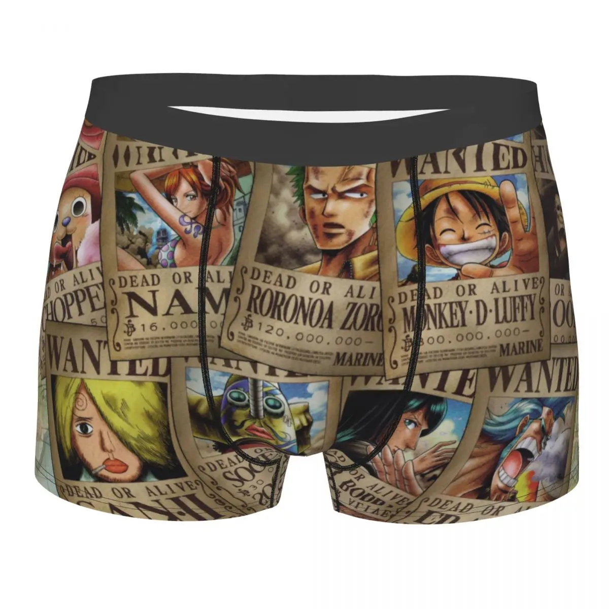 

Соломенная шляпа пиратские постеры один кусок Обезьяна D. Luffy аниме Трусы Дышащие брифы Мужское нижнее белье