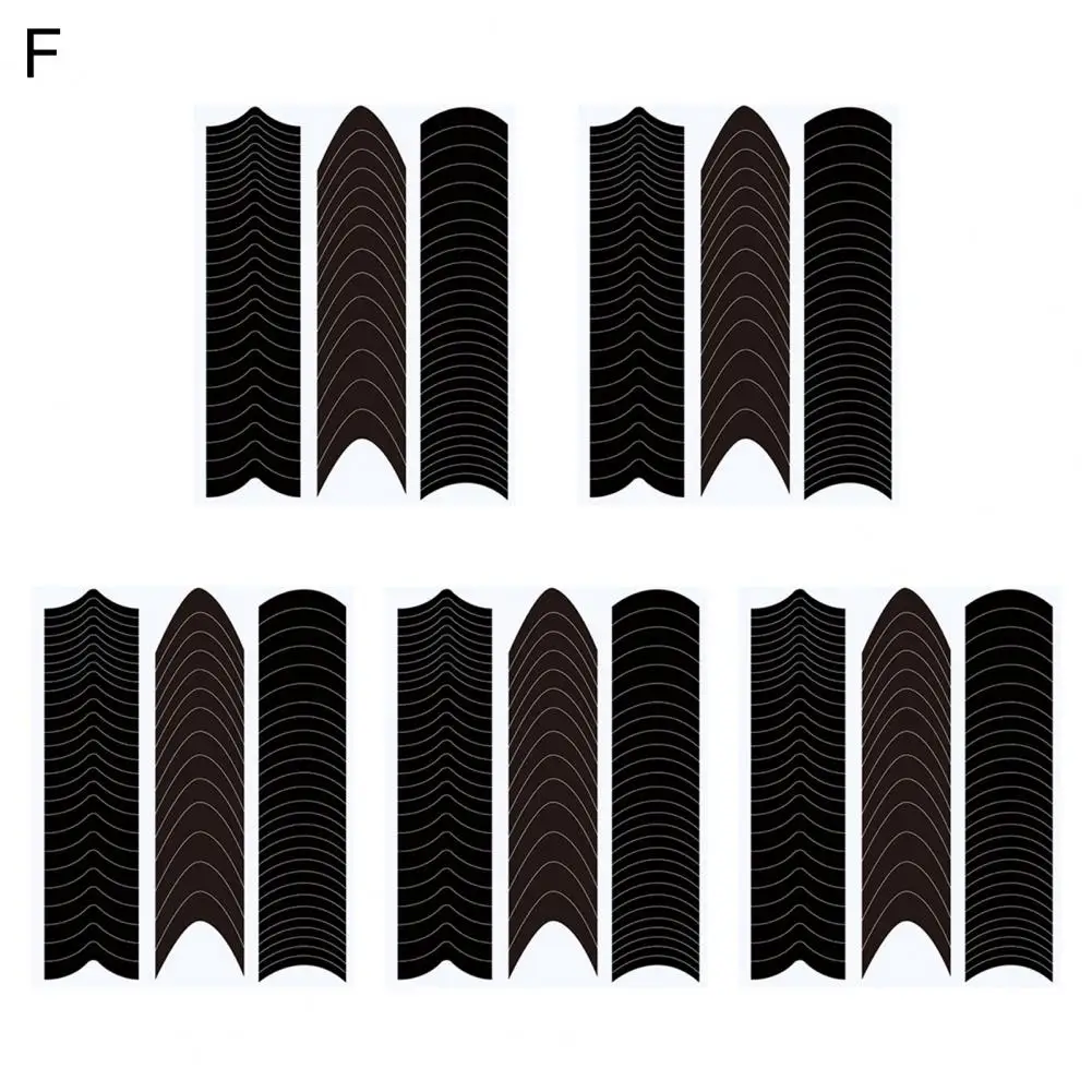 

5Pcs Good Sufficient Quantity Easy to Apply DIY French Nail Tips Guide Stickers Nail Supplies Nail Guide Sticker Nail Decals