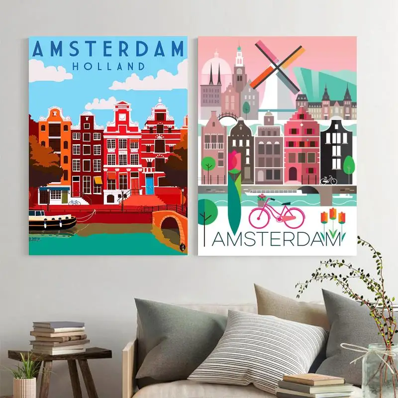 Кино Амстердам ТВ-шоу аниме холст художественный плакат и настенный принт