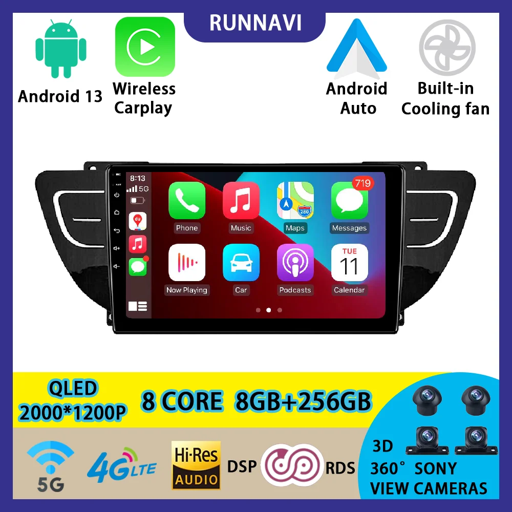 

Android 13 For Geely Atlas NL-3 2016 - 2020 Car Radio Stereo Multimedia Video Player Navigation GPS Wireless Carplay RDS DSP