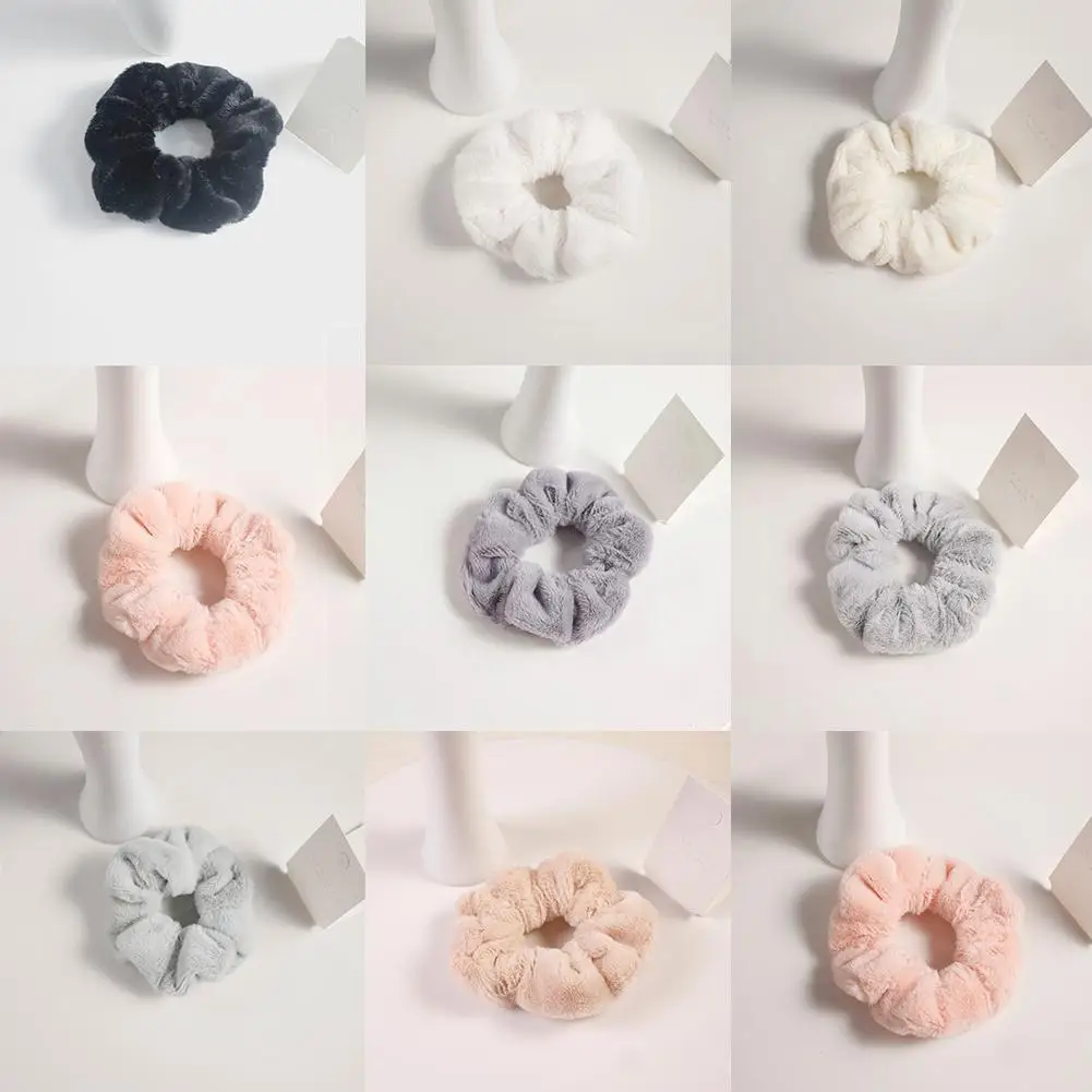 

2022 Autumn And Winter Sweet Hair Ring Plush Large Korean Ring Girl Hair Hair Accessories Hair Mori Intestine Headd Version E0x3