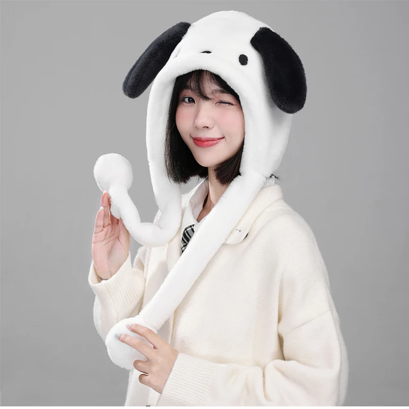 Miniso My Melody зимняя кепка с подушкой безопасности для молодых девушек женская шапка
