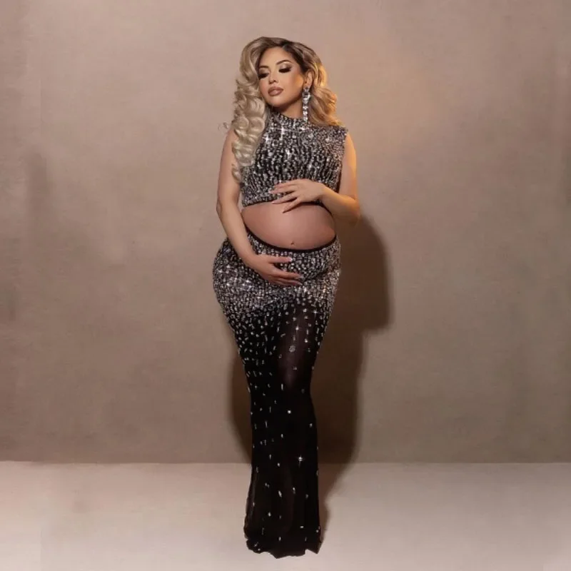 Платья Для Беременных фотосессии Украшенные платья будущих мам