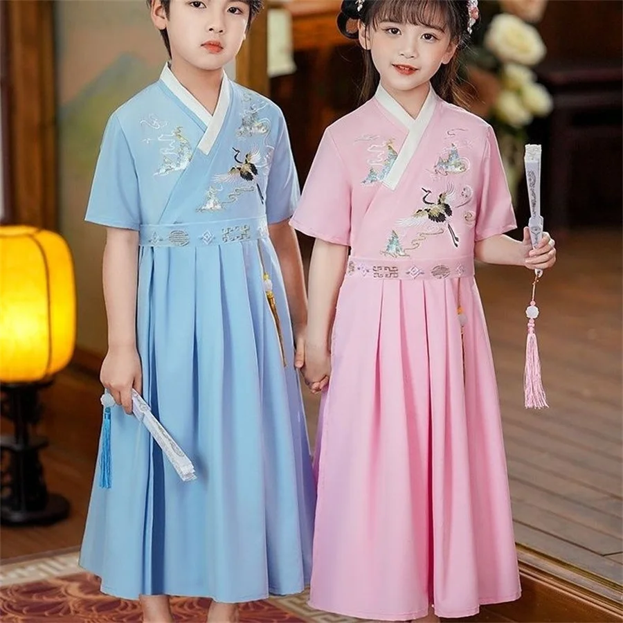 Традиционная китайская одежда платье ханьфу для девочек сказочное на Хэллоуин